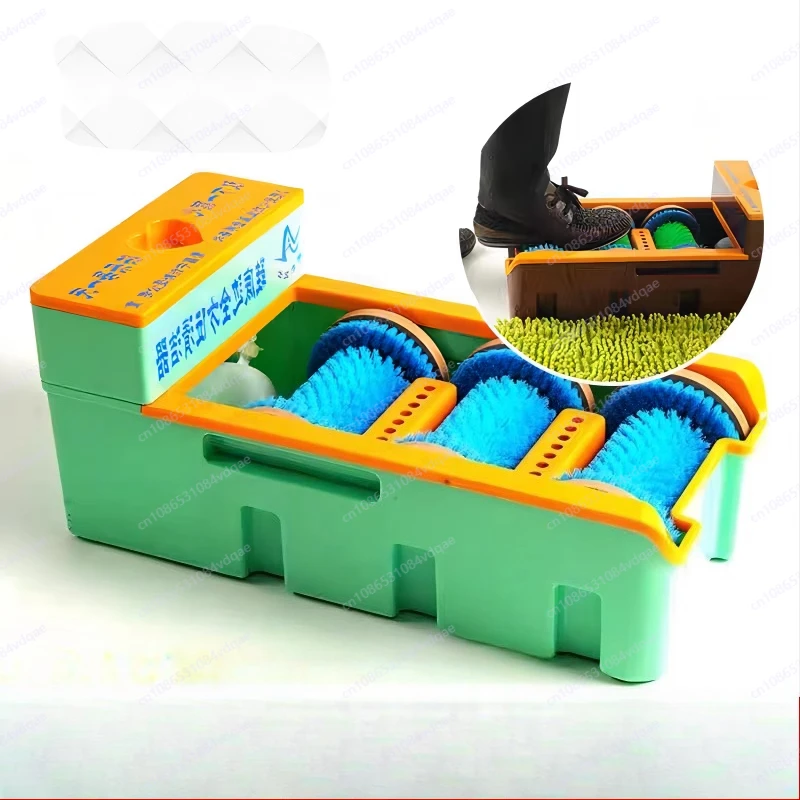 

Sole cleaning machine intelligent scrubbing shoe edge slippers free motor shoe shine cover dust removal door mat shoe film