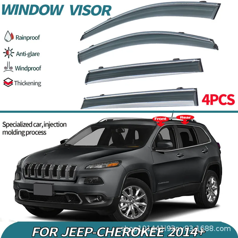 Suitable for Jeep free light rain shield side window sun visor Jeep Cherokee Window visor
