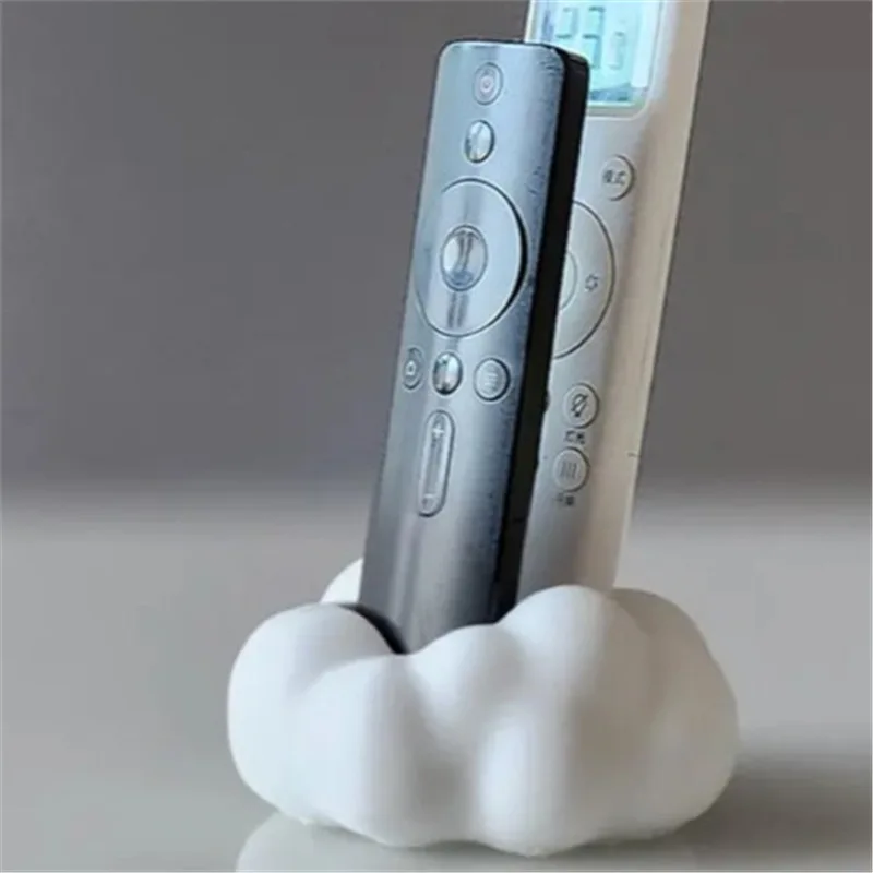 Cute 3D Cloud-Shaped Remote Control Holder Desktop Home Storage Organizer Stand for TV/Air Conditioner Remotes Phones Gadgets