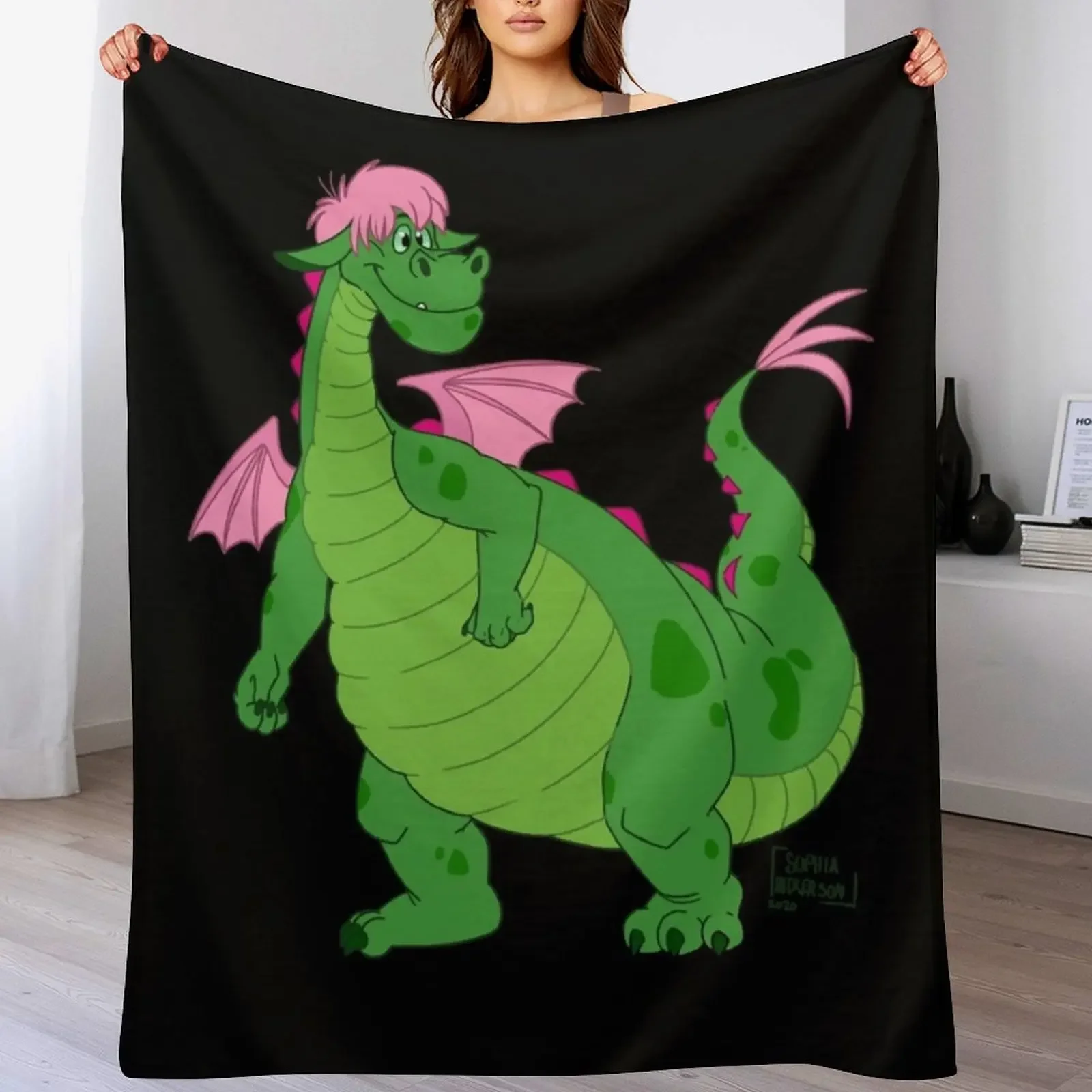 Pete's Dragon Elliot Classic Throw Blanket Warm Cozy Throw Blanket for Living Room Couch