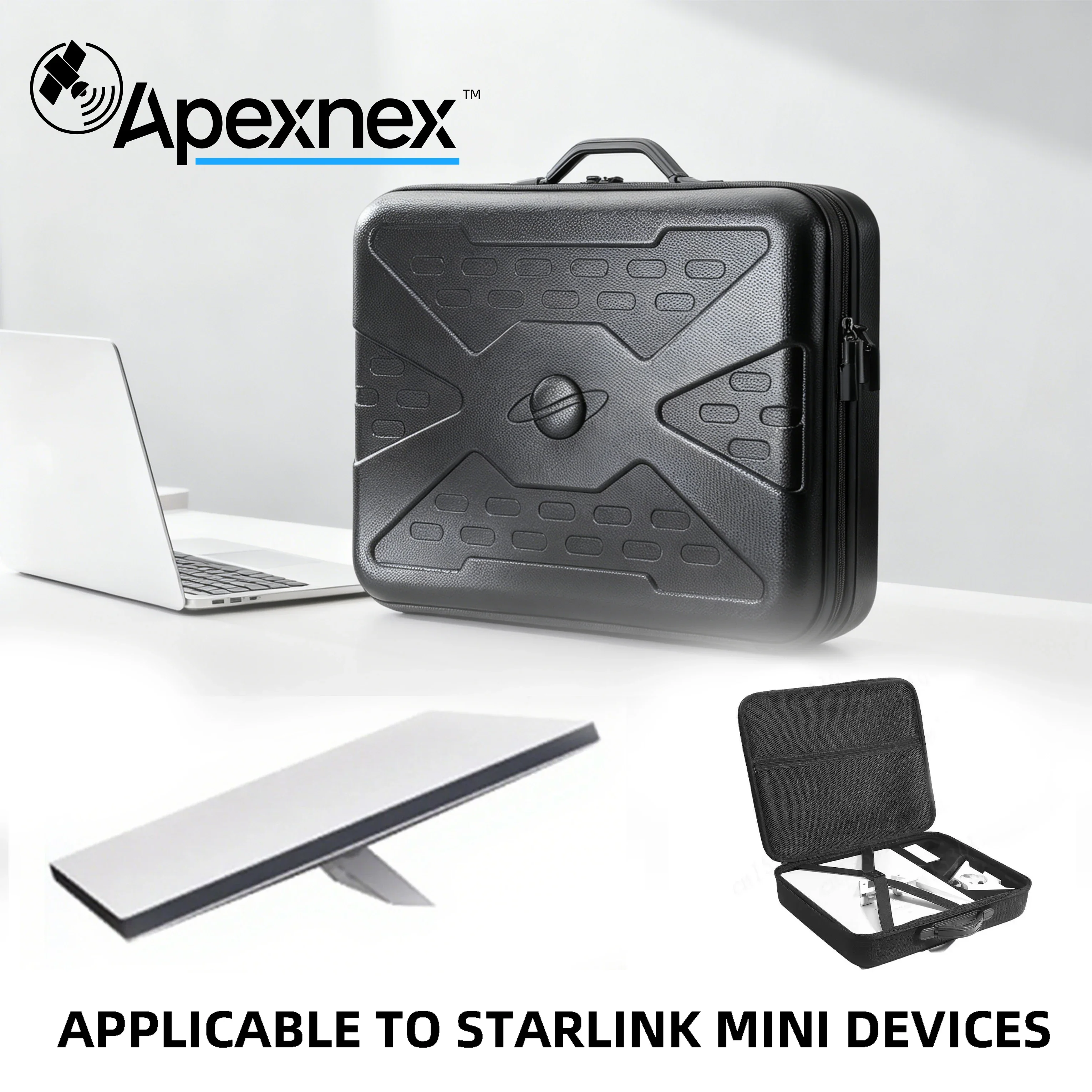 

Ультралегкий чехол для Starlink Mini – водонепроницаемый, ударопрочный, из EVA-материала, с двумя вариантами переноски, сумка-чехол для Starlink с возможностью ношения на плече.