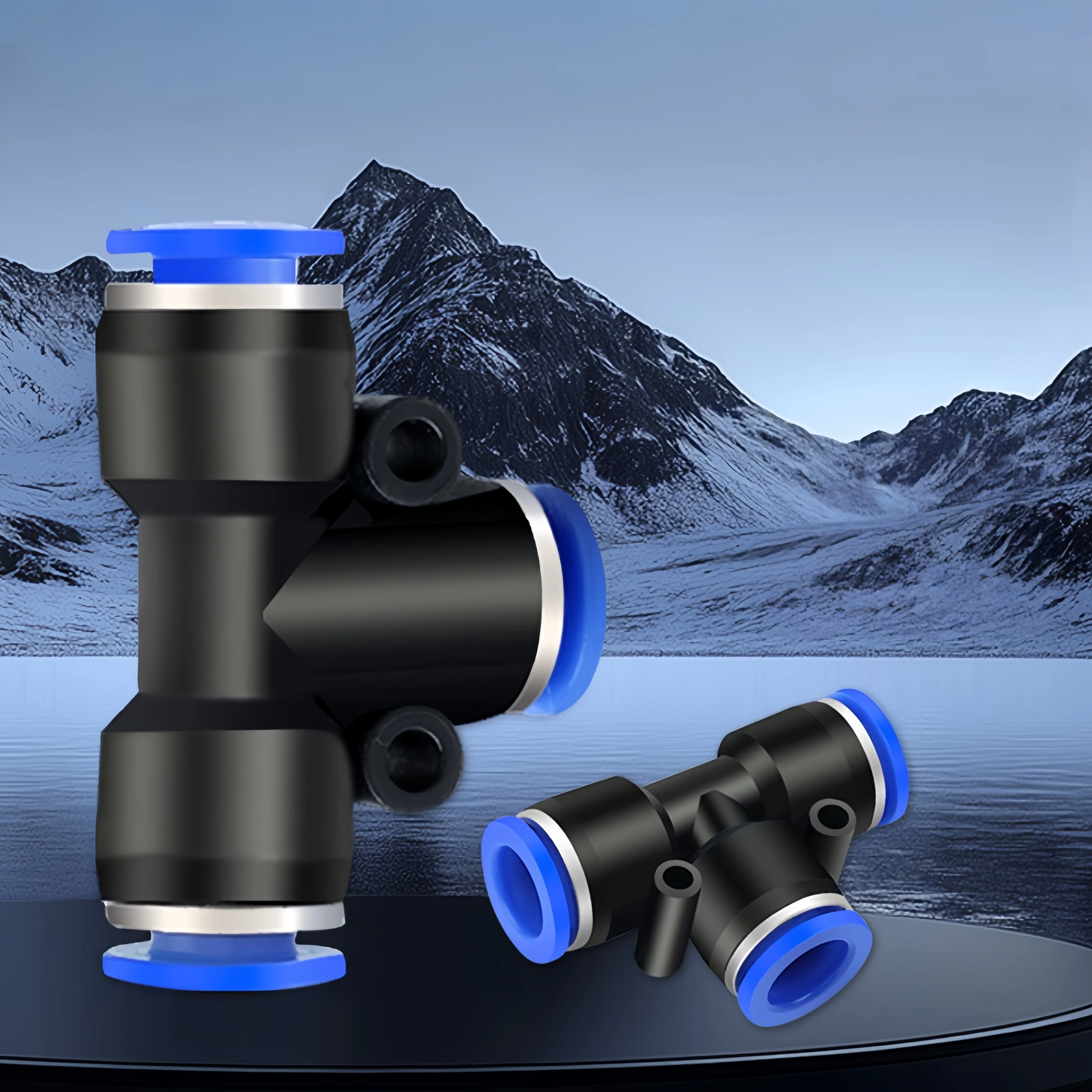 

50/100/500PCS PE PEG Pneumatic Air Connector Quick Fitting 4/6/8/10/12mm Three-way Quick Plastic Pipe connector