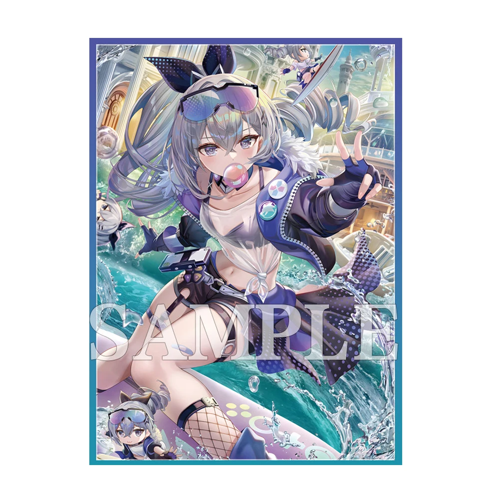 60st Holografische Anime Kaart Hoezen Perfect Fit Mtg/Pkm Ster Rail Zilveren Wolf Kaart Beschermer Voor Ptcg Kaarten Sportkaarten