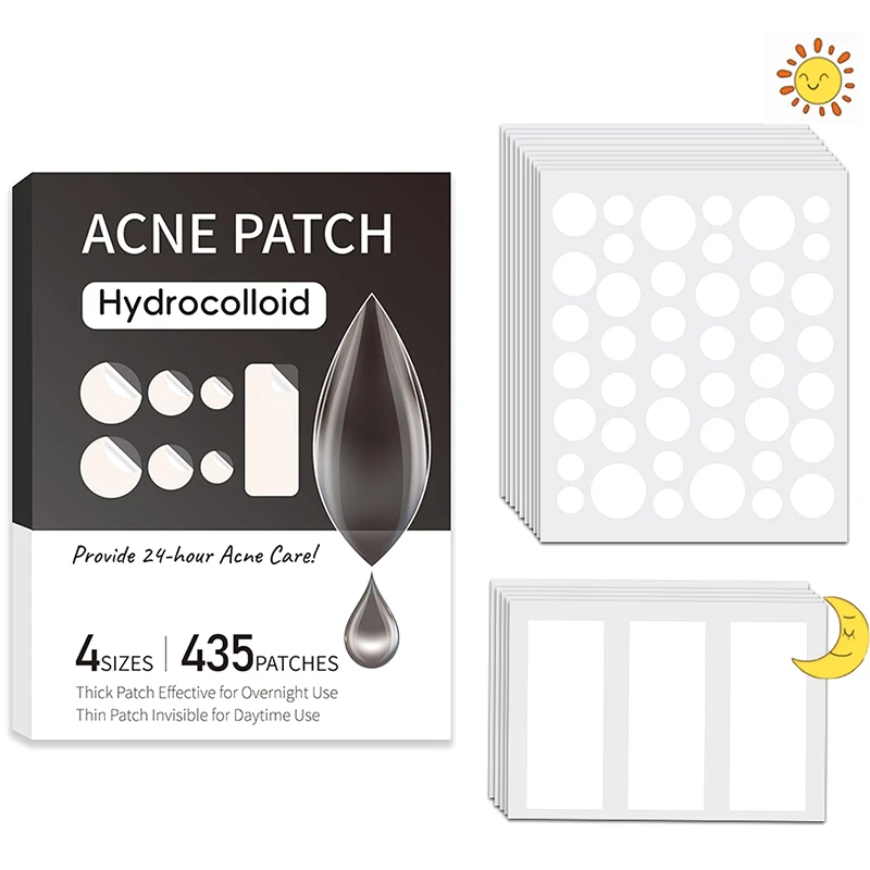 435Pcs Invisible Pimple Removal Anti-Acne Patches Spots Marks Concealer Beauty Makeup Tool Repair Sticker