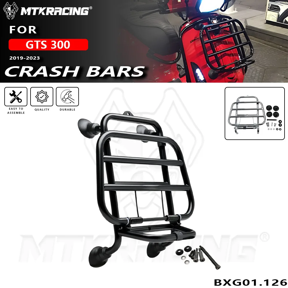 

Front Luggage Rac For VESPA GTS 300 2019-2023 Stainless Steels Shelf Shelves Motorcycle Parts