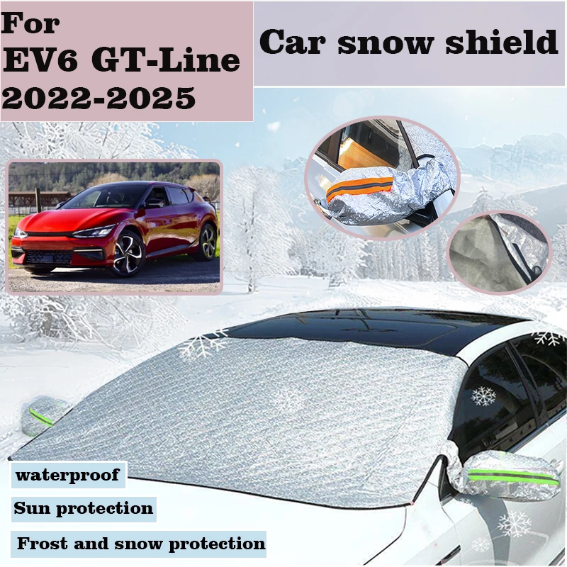 

Car Sunshades Snow Shield For Kia EV6 GT Line Accessories 2024 2022-2025 Sunshade Sun Visor Cover Anti-dirty Waterproof Tools