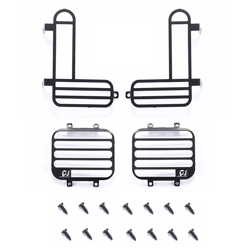 Voor MN D90 MN98 MN99S Staal Voor- en Achterlichten Cover 1/12 RC Auto Upgrade Onderdelen