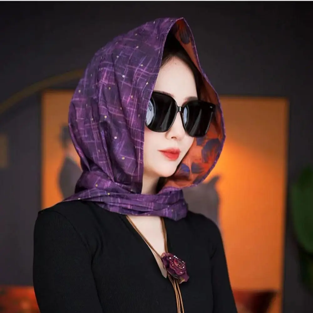 Nova moda resistente ao sol feminino turbante respirável macio hijab boné lenço de cabeça primavera verão