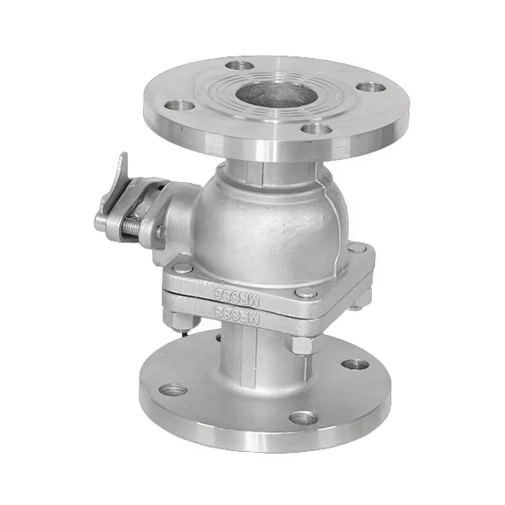 مصنع توريد Q41F-16P الفولاذ المقاوم للصدأ صمام كروي متوسط شفة دليل الطاقة سميكة صمام كروي عائم للوسائط المائية