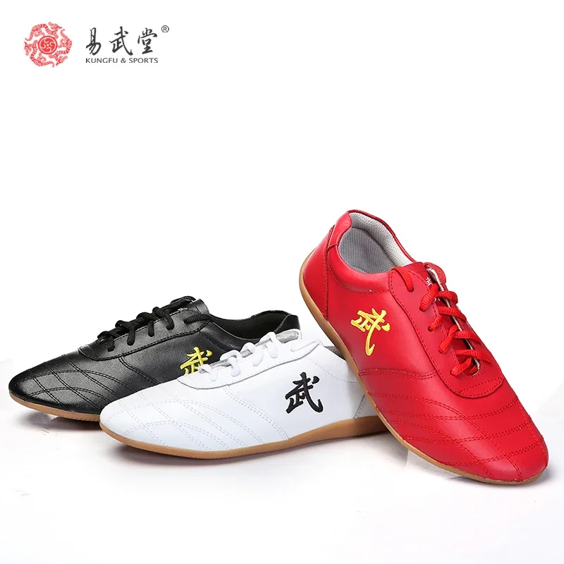 Yiwutang crianças kung fu sapatos wushu taiji artes marciais chinesas antiderrapante vaca músculo calçados de treinamento de artes marciais das crianças