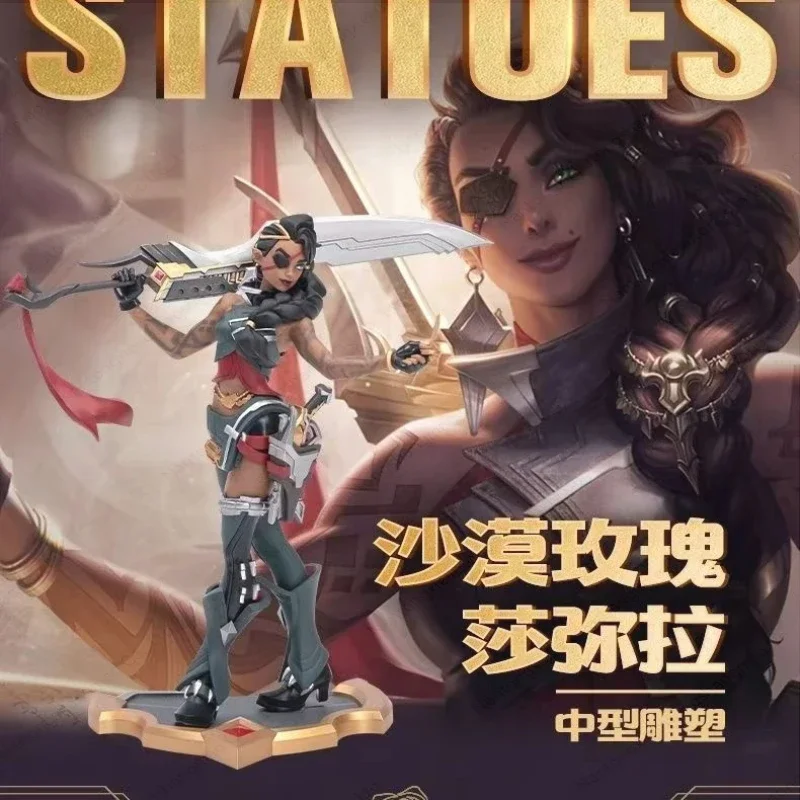

Original League Of Legends 24.5 Cm Samira Medium-Sized Sculpture Anime Figures Toys Game Periphery Model Collectibless Pvc Gift