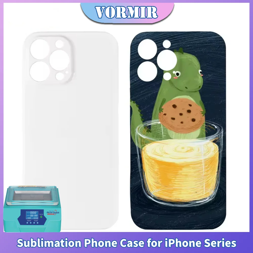 

VORMIR 20pcs 3D Film Sublimation Hard Blank Phone Case for iPhone 17 16 15 14 13 12 11 Pro Max 8 7 Exact Hole Full Wrapped Cover