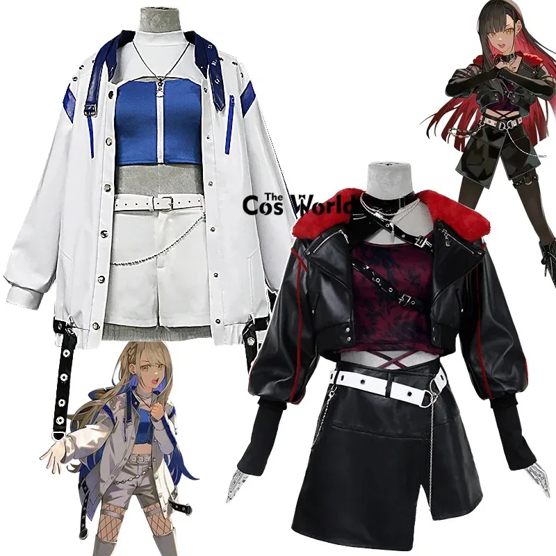 مشروع Sekai الملونة المرحلة الفذ حية سيئة فرقة Rekka Azusawa Kohane Shiraishi ملابس موحدة أنيمي تأثيري ازياء