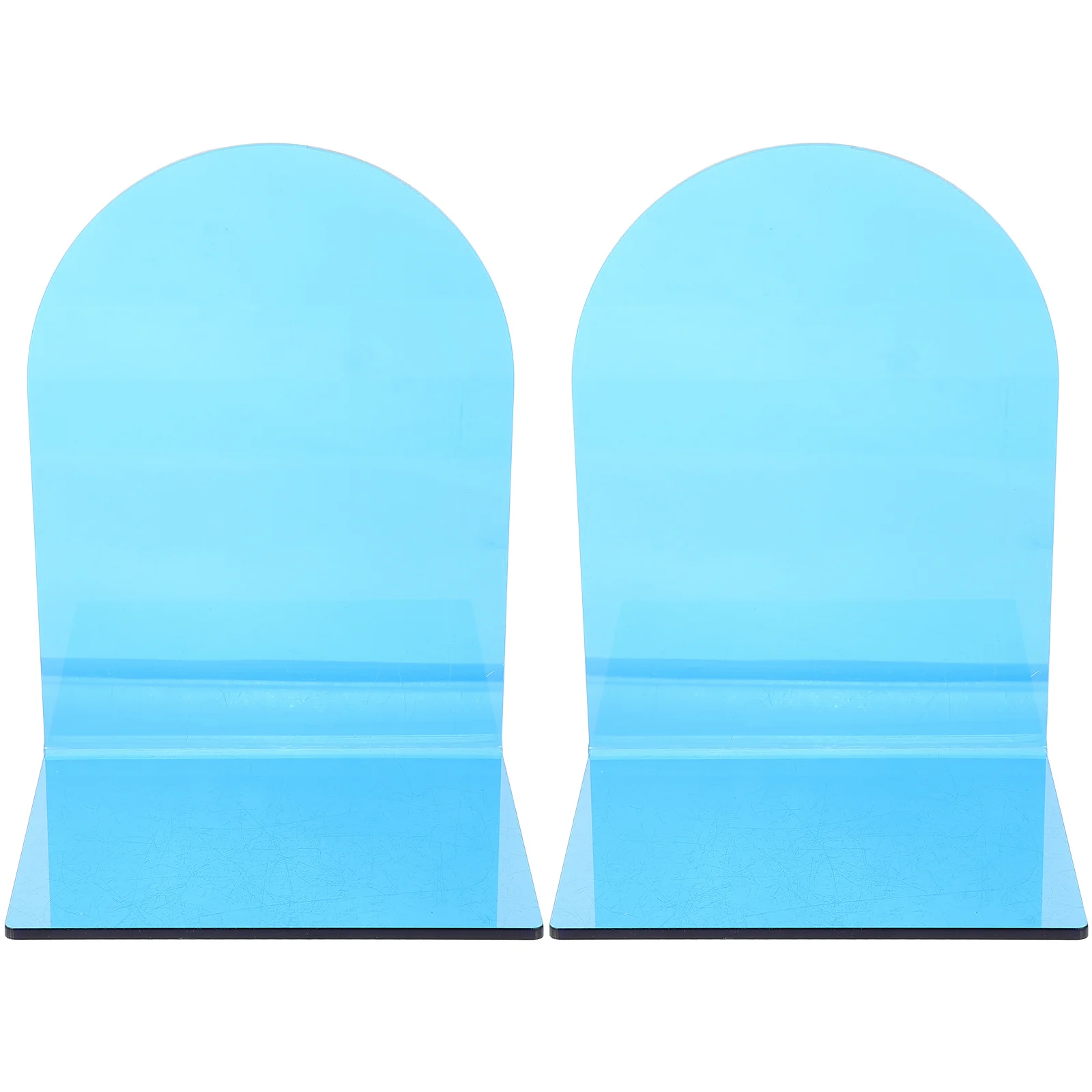 2Pcs Premium Acrylic Bookend Practical Lshaped Display Stand for Home Office Desk Book Organizer Bookend Acrylic Book Stand