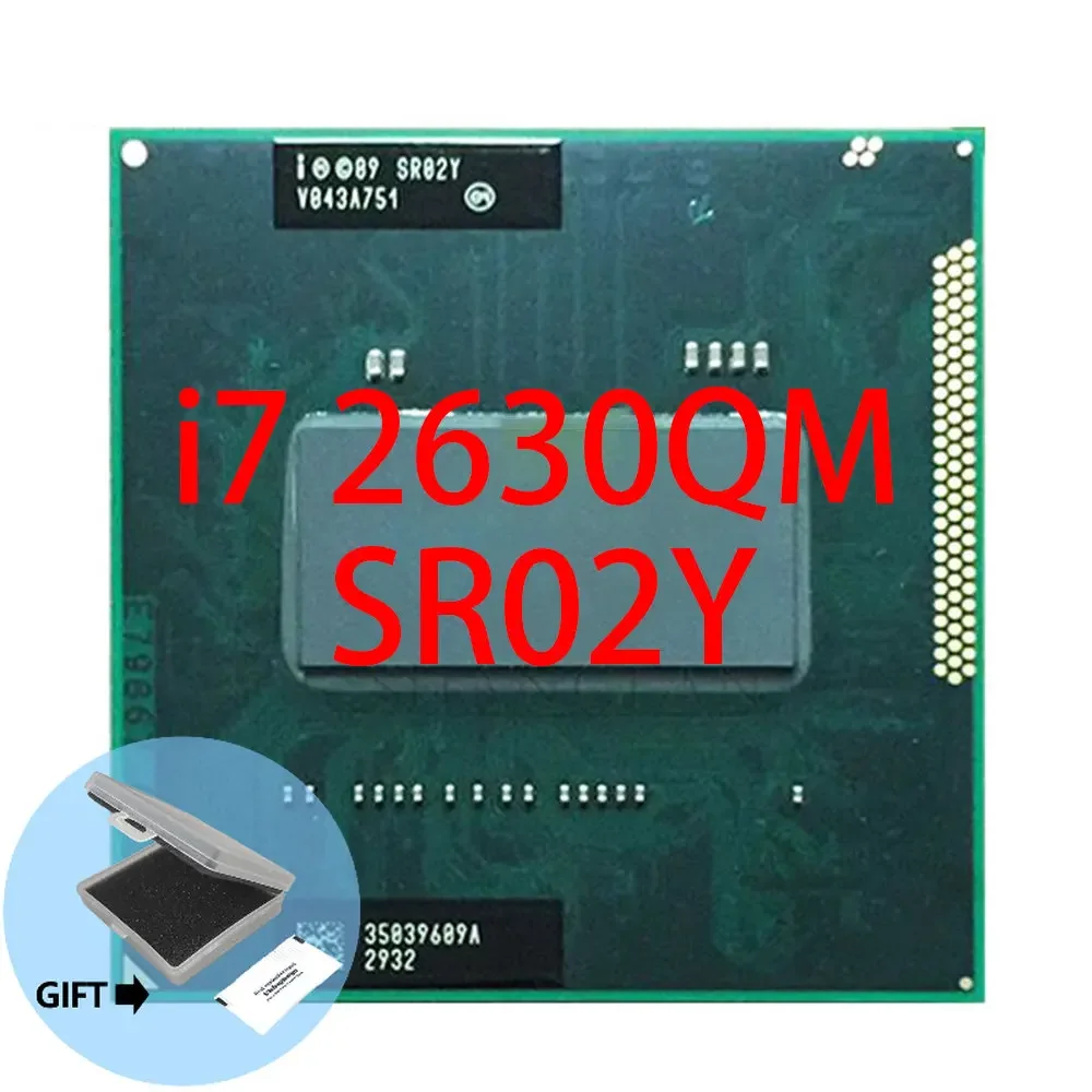 Intel Core I7-2630QM SR02Y Processor i7 2630QM notebook Laptop CPU Socket G2 rPGA988B Suitable for HM65 75 76 77 chipset laptop