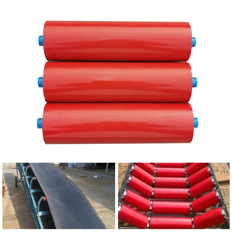 

1PCS Roll Conveyor Trough Roller Idler For Conveyor Belt High Quality Size 108 mm*1150mm For Mining Assembly Line Roller