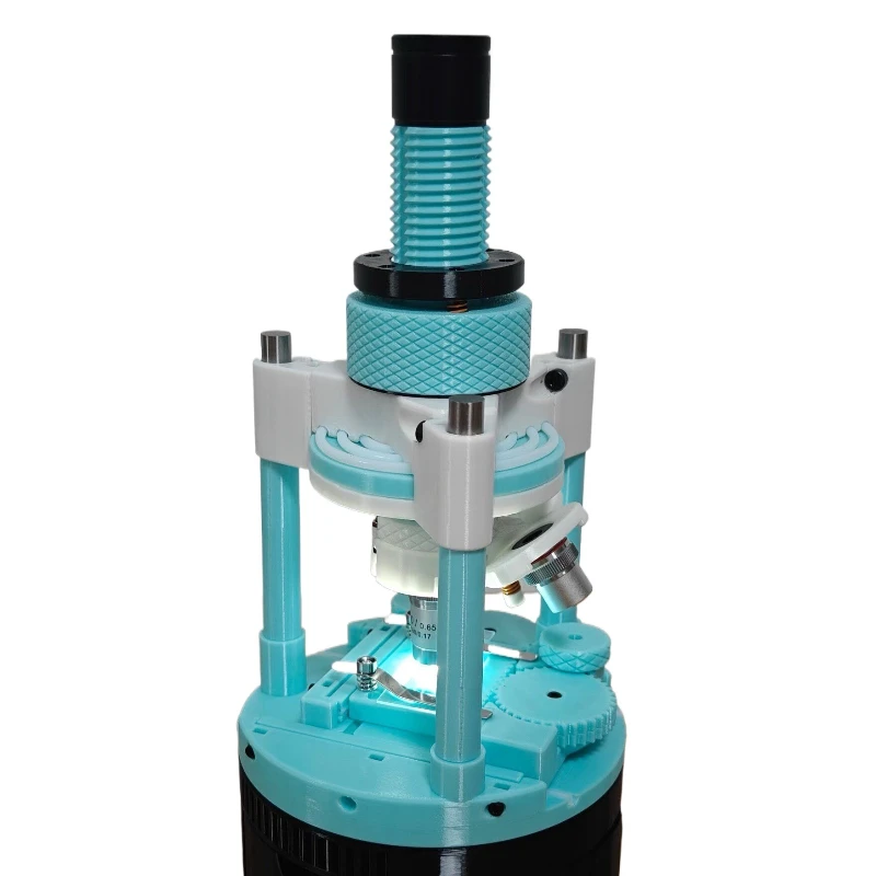 3D printing DIY self-assembled microscope, the maximum magnification is about 1000 times, parent-child popular science home obse