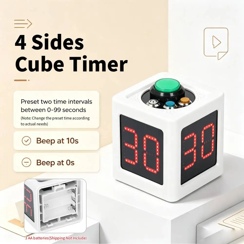 4-sides-cube-timer-14in-display-digital-seconds-countdown-timer-5-level-brightness-no-battery-for-poker-casino-chess-tournament