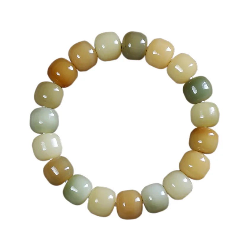

Colorful Bodhi Root Gradient Buddhist Beads Prayer Beads Wrist Mala Flexible Wrap Couple Bracelets Gifts