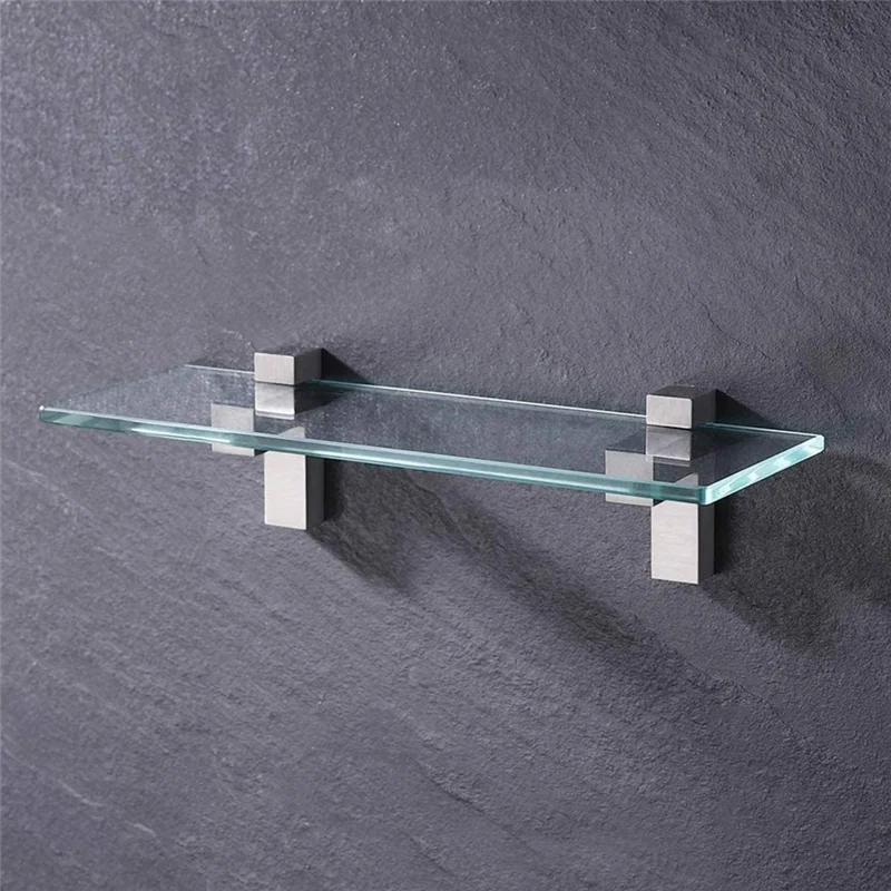 

【HOT】4Pcs Solid Metal Adjustable Wood/Glass Shelf Bracket Wall Mount