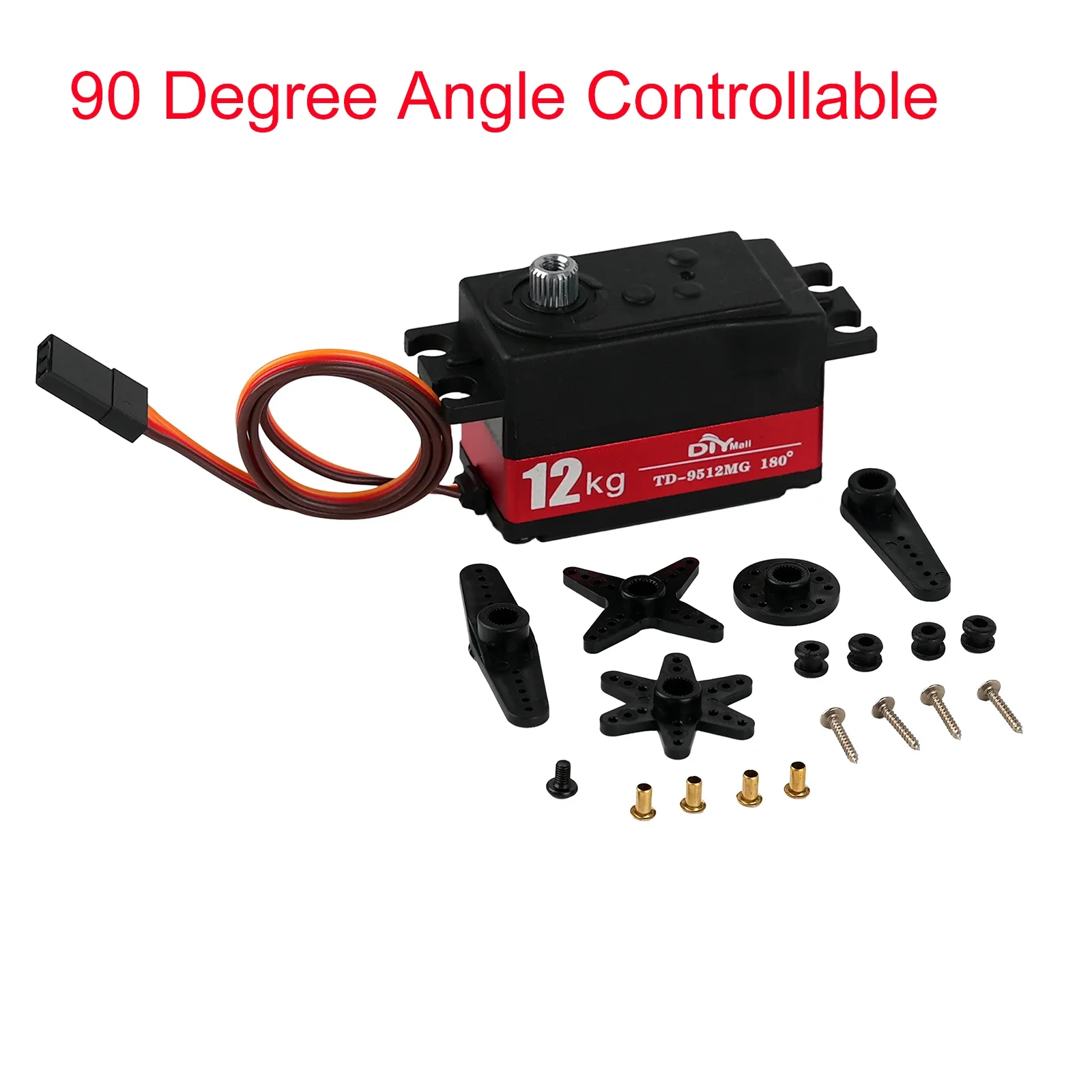 12 kg digitales Servo TD-9512MG halbmetall 4,8 V-7,4 V Lenkgetriebe 180/270/360 Grad für RC-Car 1:8 1:10 Drift Cars Flat Runner