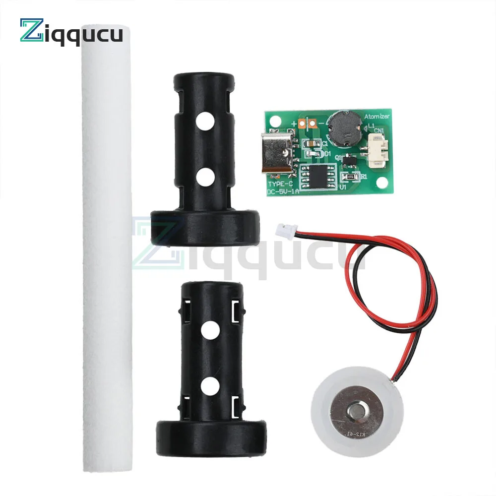 

DC 5V 1.5-2W Single Spray Humidifier Mist Module Energized Mist Air Plant Humidifier Mist Driver Board Type C Interface
