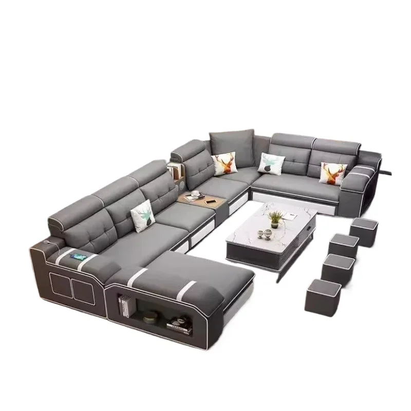 Reception area apartment home office living room hotel modern comfortable office sofa recliner with polyurethane leather case
