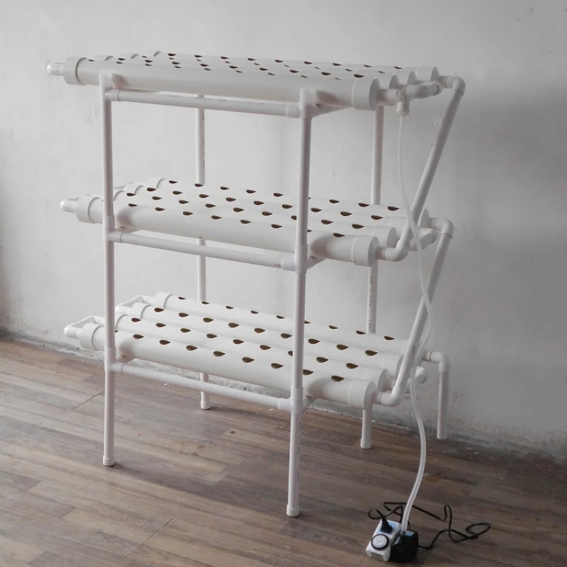 3 Tier PVC Pipe Hydroponics Growing System Home Balcony Vegetable Herb Soilless Hydroponic Planter Garden DIY Planting Equipment view 4