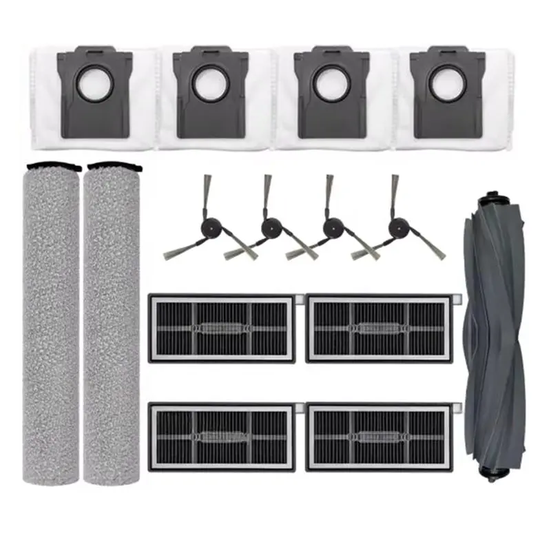 

【KITCHEN GADGET】15PCS For MOVA S70 Roller/S70 Ultra Roller/S70 Pro Vacuum Cleaner Parts Main Side Brush Filter Roller Mop Dust B