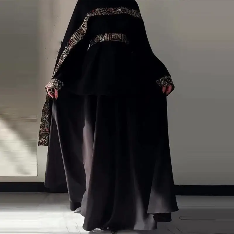 

2026 New Elegant Black Women's Fashion Set with Shawl Waist-Cinching Long Sleeve Two-Piece Cross-Border Autumn Collection