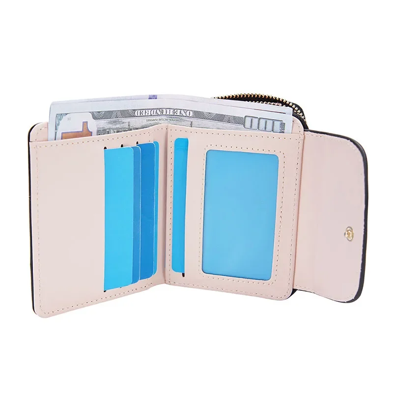 2025 Houndstooth Fashion Women Wallet Zipper Hasp Small Slim Coin Pocket Purse Women Wallets Card Holders Wallets Designer Purse