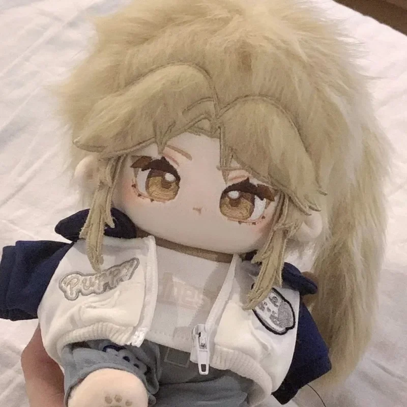 20CM Honkai: Star Rail Yanqing Anime títere muñecas de algodón figura de cola de estudiante muñeco de peluche Cosplay dibujos animados cambiar ropa Plushies