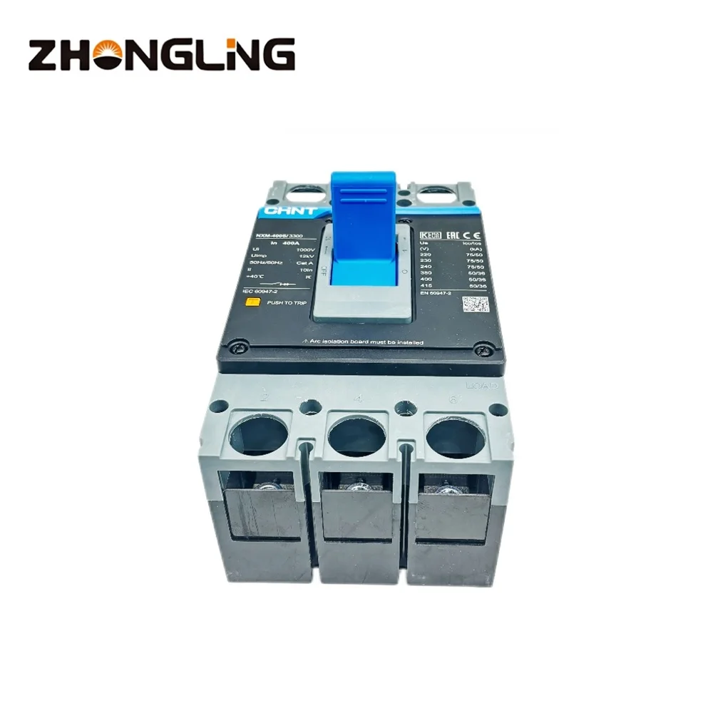 قاطع الدائرة الذكية Mccb NXM-400S/3300 400A علبة بلاستيكية سعة كسر 25KA 100KA قواطع دوائر مقولبة المنتج