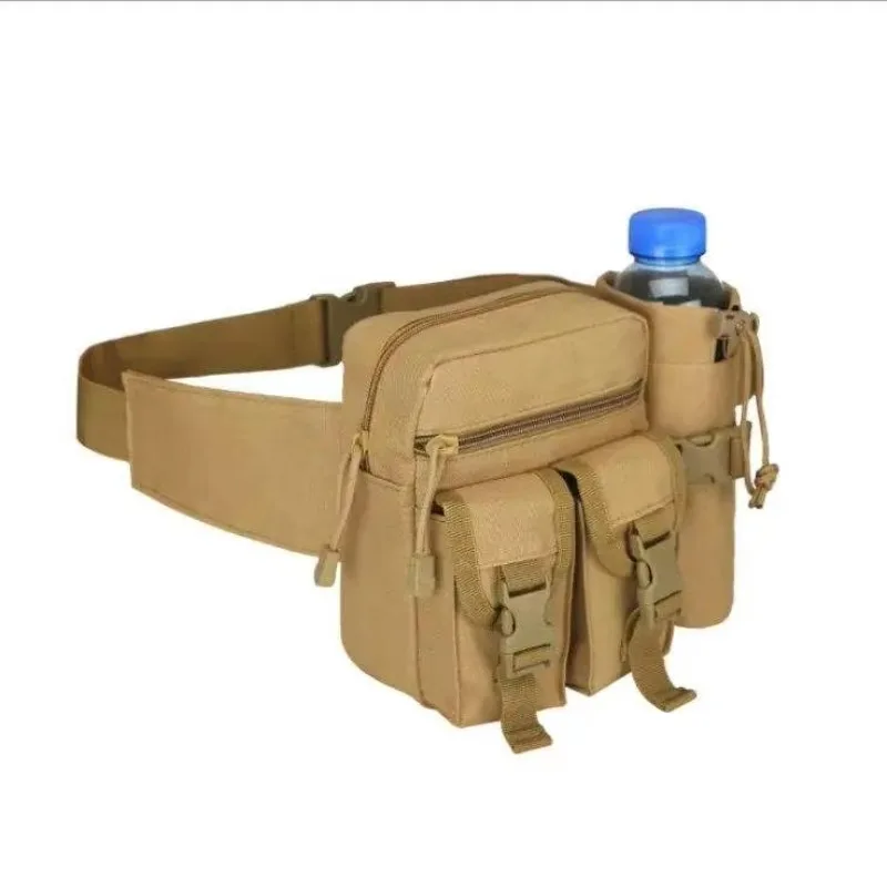 The Tactical Waist Pack Sports Water Bottle Accessory Kit Is Detachable and Suitable for Outdoor Activities Such as Hiking, Camping, and Trekking