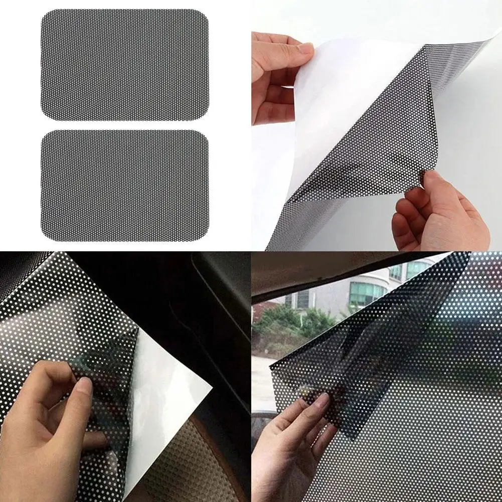 1 Pair Sun Block Film Anti-UV Car Static Sunshade Stickers Glass Window Film Sun Insulation Sunscreen Sunroof Solar Car Cur O9K7