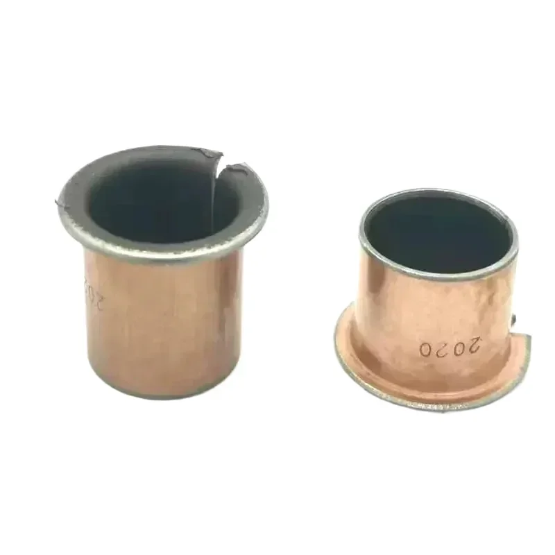 3-10pcs/set Inner Diameter 12/13/14/15/16/17mm Sf1-f Flanged Oil-free Self-lubricating Composite Copper Sleeve / Bushing Flanged