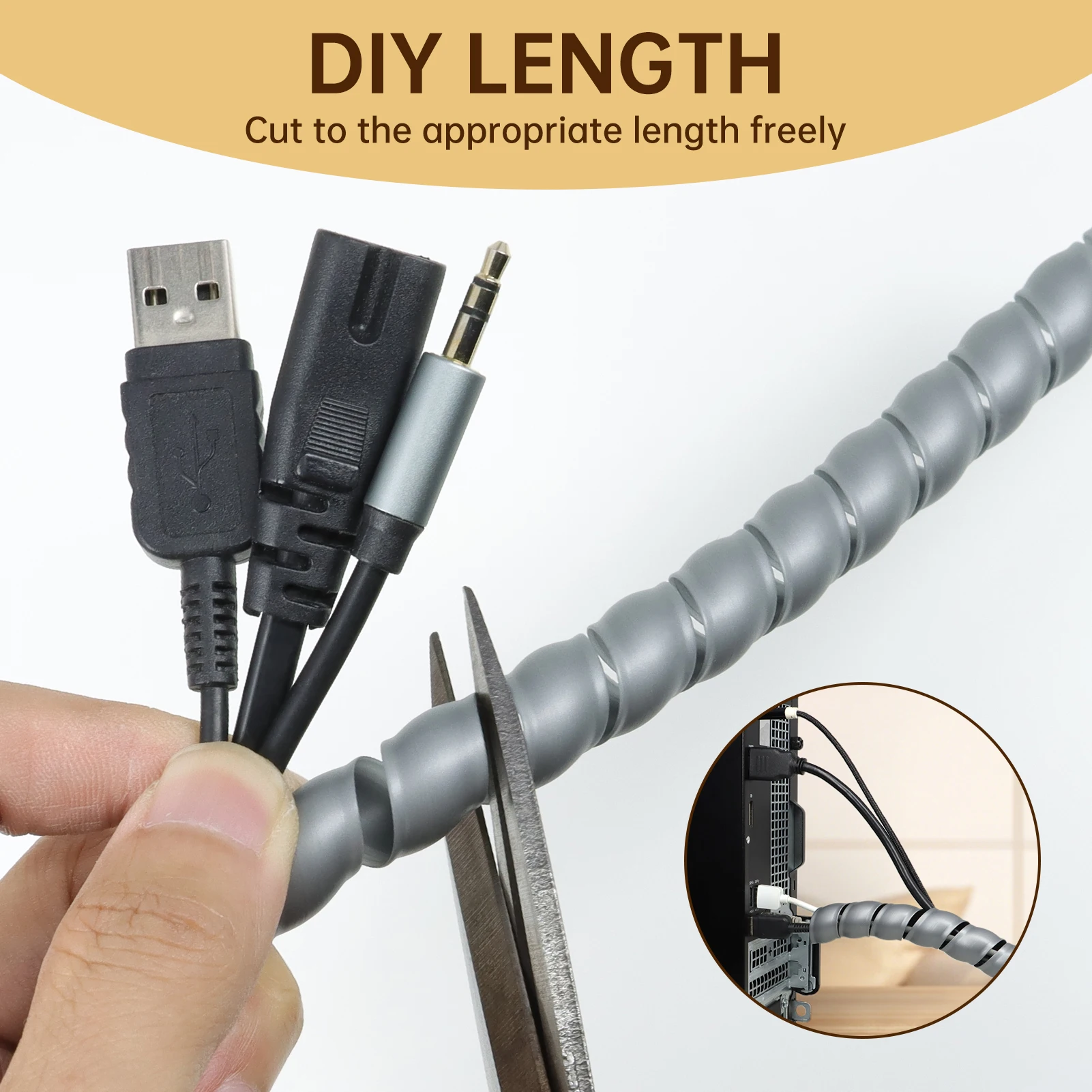 ปลอกสายเคเบิลแบบเกลียว 2/5/10 - Cable Lock Flexible บทวิจารณ์และราคา