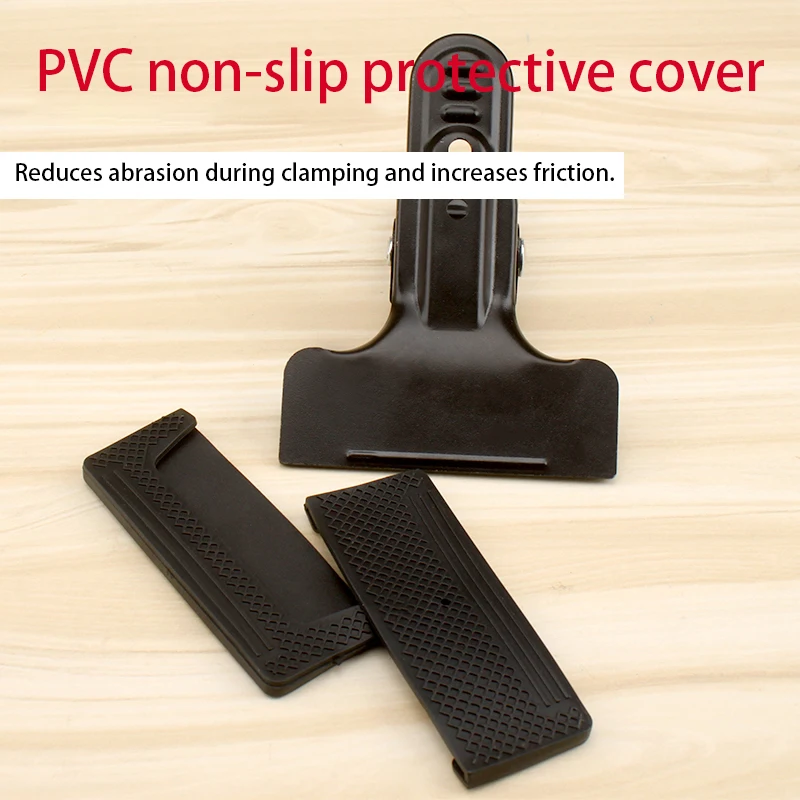 1-4pcs Wide Mouth A-clamp High Carbon Steel Spring Clamp With Non-Slip PVC Cover for Photography Studio Woodworking Fixing Clip