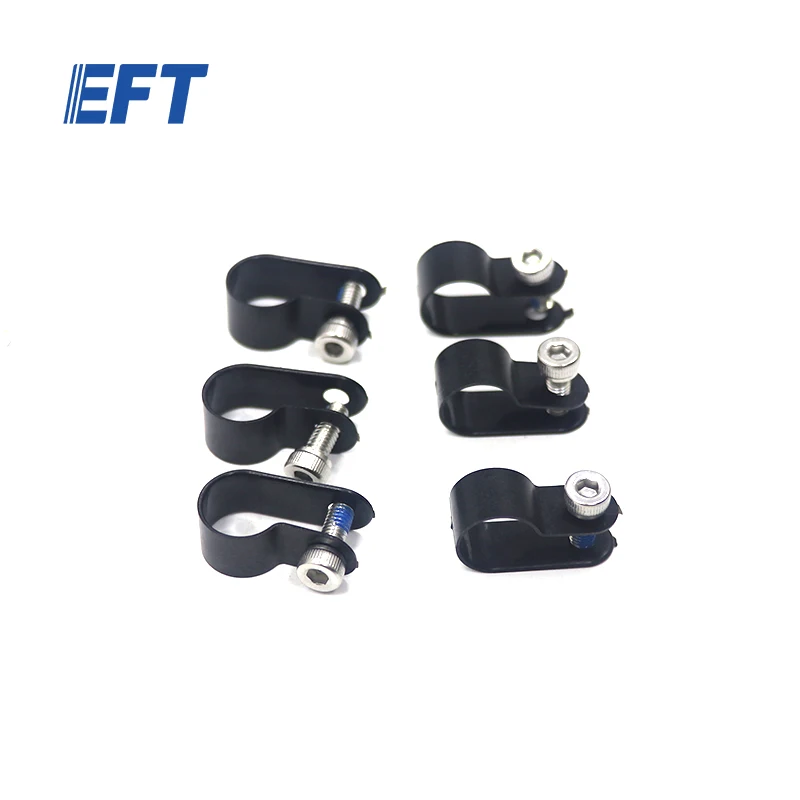 EFT-كابل الأنابيب المشبك ل الطائرة بدون طيار ، الزراعة البخاخ أجزاء ، R10.4 ، أسود ، عالية الجودة ، 6 قطعة ، EFT Z30 ، Z50