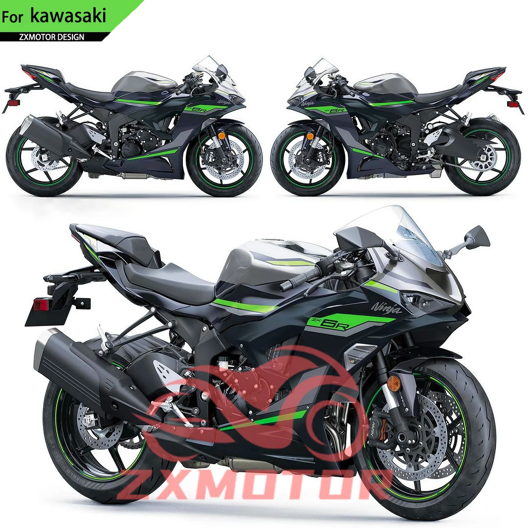 

Комплект обтекателей для Kawasaki Ninja ZX6R 2024 2025 ZX-6R 636, новый дизайн, комплект обтекателей для мотоцикла
