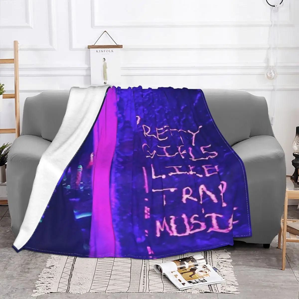 Pretty Girls Like Trap Music 1 Anime Blanket Throw Blanket Winter Warm Blanket Throw Blanket