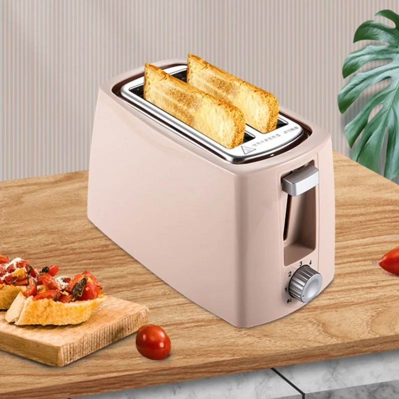 automatic-stop-ejection-toaster-2-slices-fast-heating-pink-bread-maker-with-removable-tray-for-home-cafe-220v