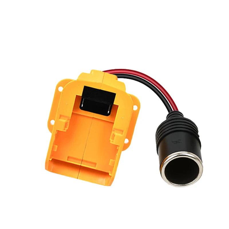 

Cigarette Lighter Interface Adapter For Makita/Dewalt/Milwaukee 18V Battery 18V to 12V Step Down Power Converter for RC Car DIY