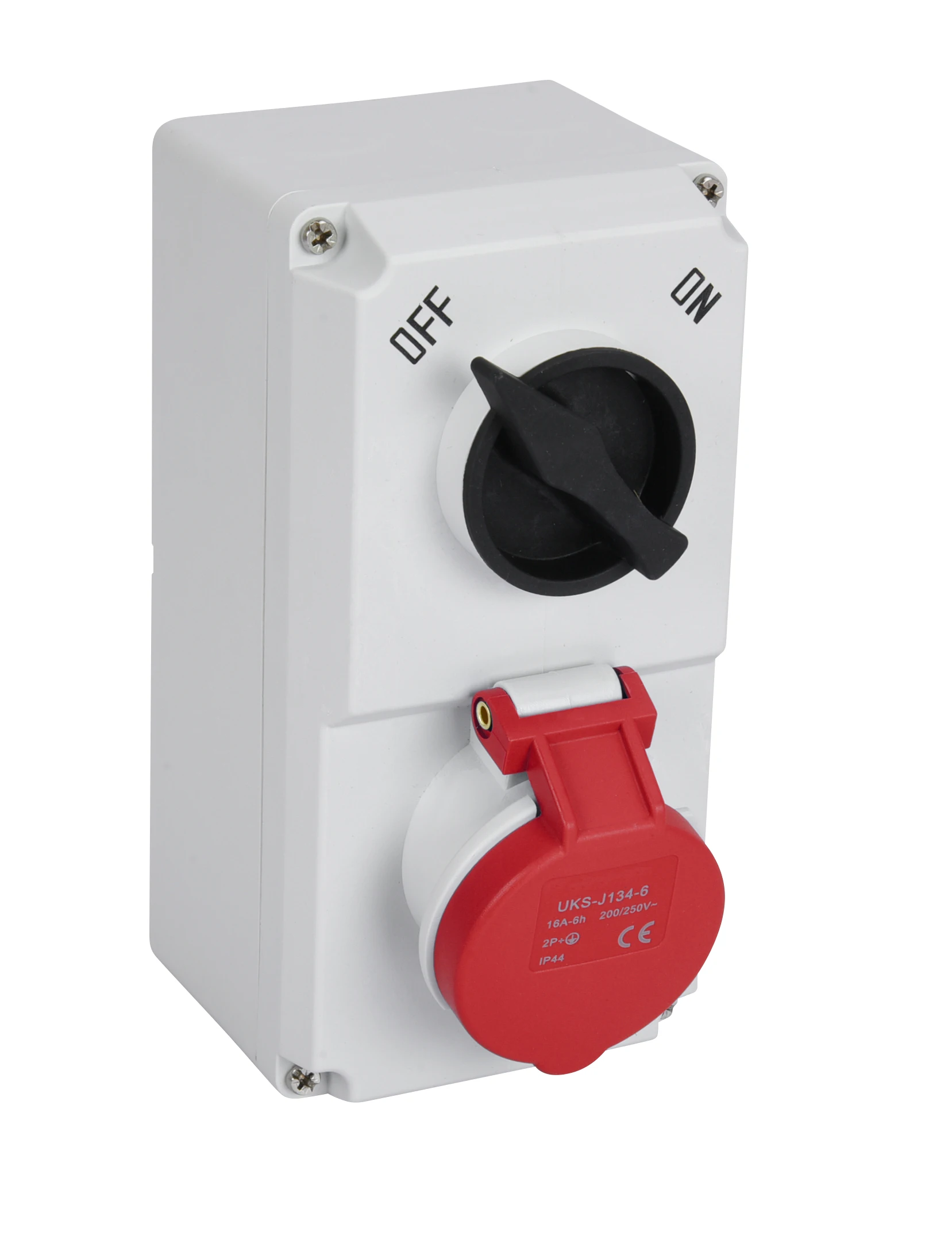 Interruptor de enclavamiento IP44 16A 32A, enchufes e interruptores industriales, contenedor refrigerado, industria, enchufe impermeable, estándar alemán