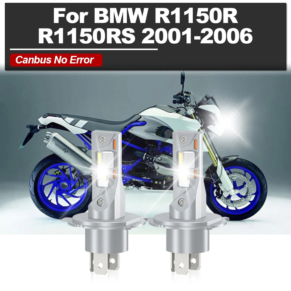 

H4 Led Headlight Bulb 20000LM Canbus No Error Motorcycle Lamp 12V 24V For BMW R1150R R1150RS 2001 2002 2003 2004 2005 2006
