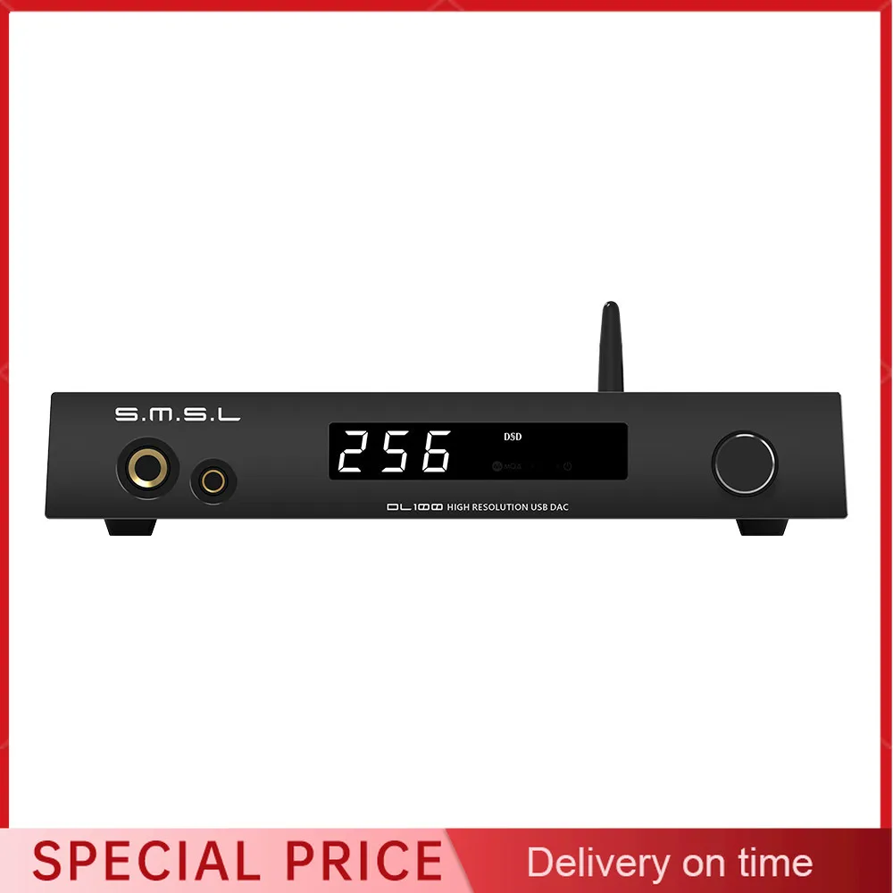 

SMSL DL100 Audio DAC CS43131 OPA1612 XU316 MQA-CD DSD256 32bit 768kHz HDMI ARC Support Headphone