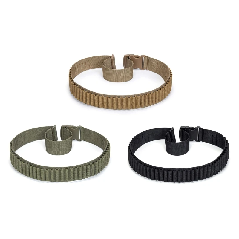 

Hunting Cartridge Belt Adjustable Shotguns Shells Belt Outdoor 50 Hole Storage Belt Shoulder Waist Belt Holder Durable