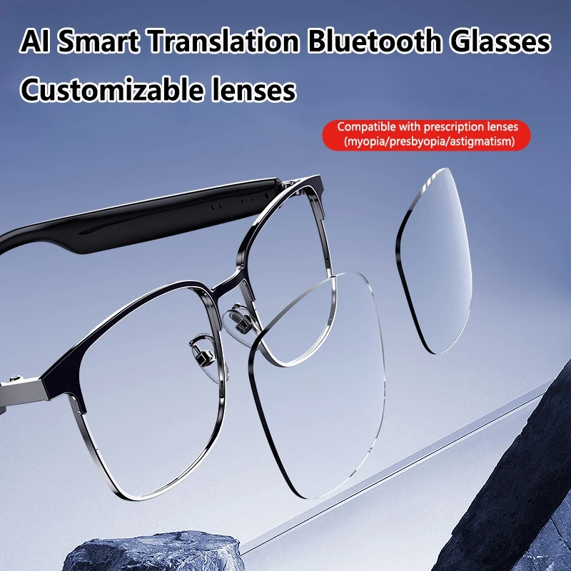 Lenovo Smart AI Translation Bluetooth Glasses Simultaneous Interpretation Calling Multifunctional Bluetooth Glasses image 5