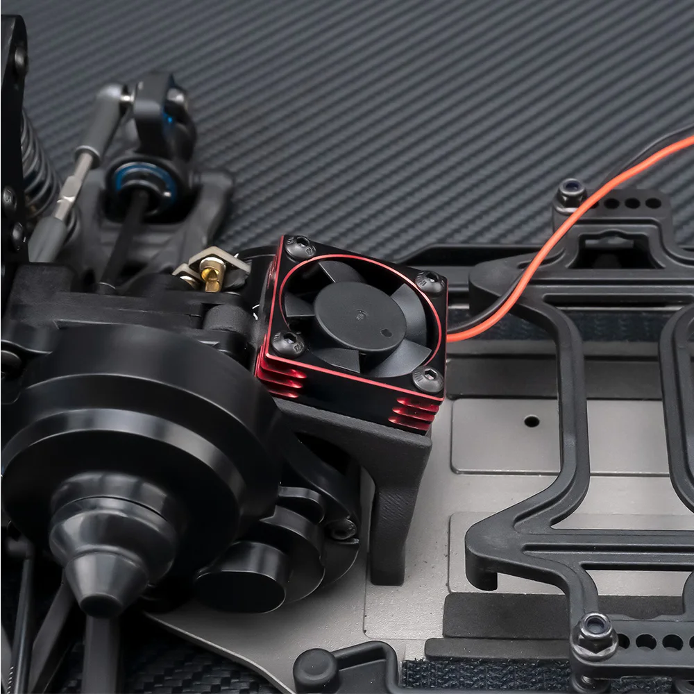 AXSPEED Motore Radiatore TRX Spina Ventola di Raffreddamento con Supporto per Team Associated RC10 1/10 RC Auto Parti di Aggiornamento Accessori