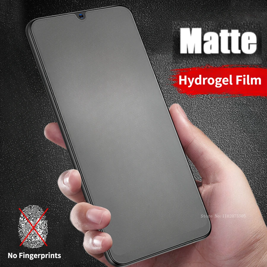 3Pcs Matte Screen Protector for Redmi Note 13 12 11 10 Pro 12S 11S 8T Hydrogel Film For Redmi 13C 12C 10A 9A 8 Anti-Fingerprint